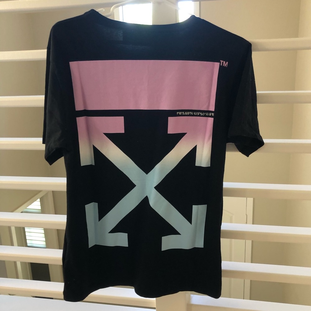 Off-White Pastel Gradient T Shirt